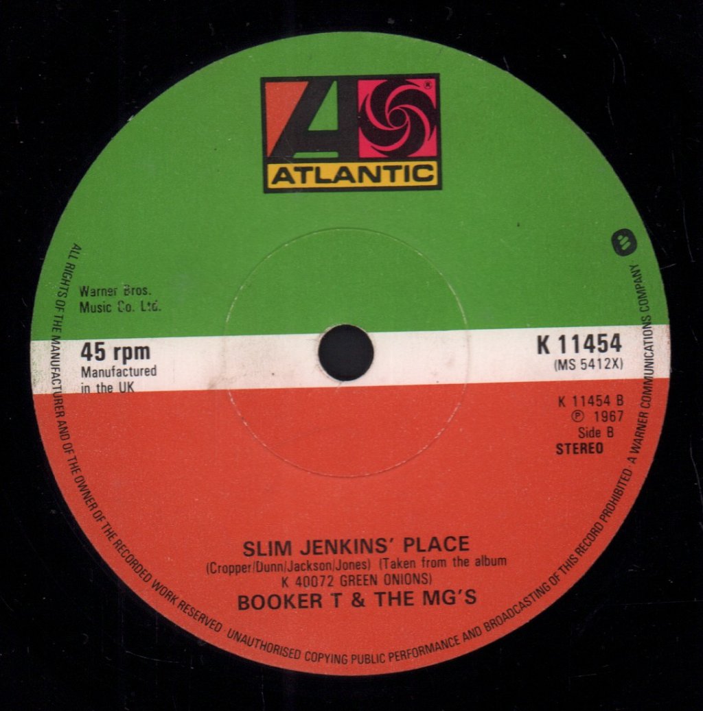 Booker T & The MG's - Hip Hug-Her - 7 Inch
