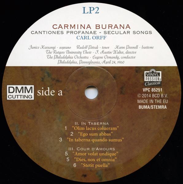 Carl Orff - Carmina Burana - Double Lp