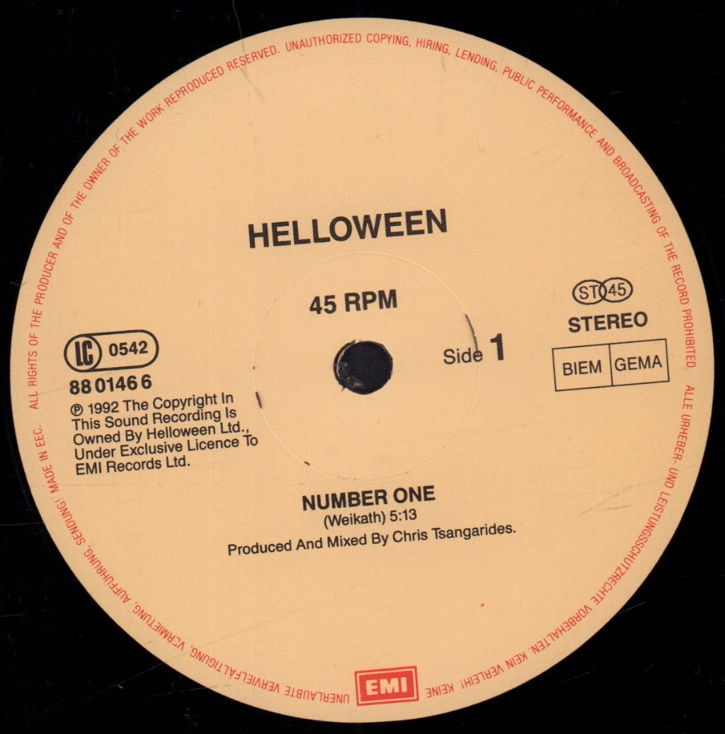 Helloween - Number One - 12 Inch