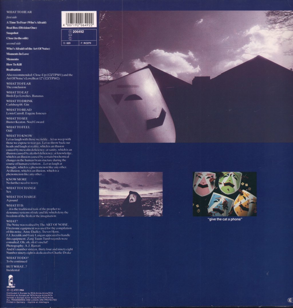 Art Of Noise - Who's Afraid Of - Lp