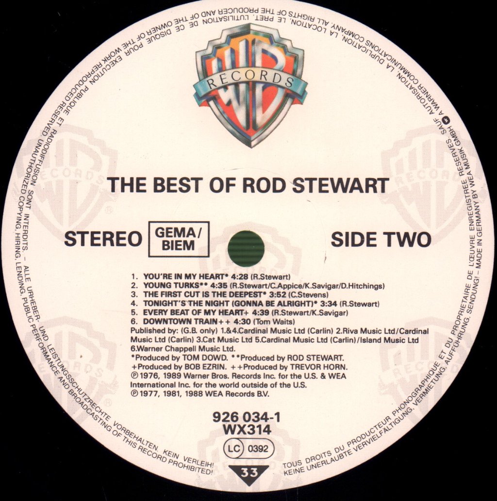 Rod Stewart - Best Of Rod Stewart - Lp