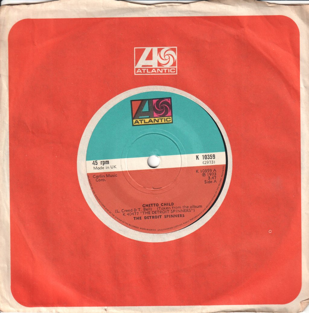Detroit Spinners - Ghetto Child - 7 Inch