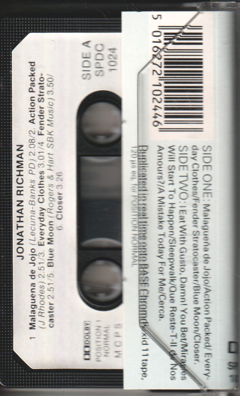 Jonathan Richman - Jonathan Richman - Cassette