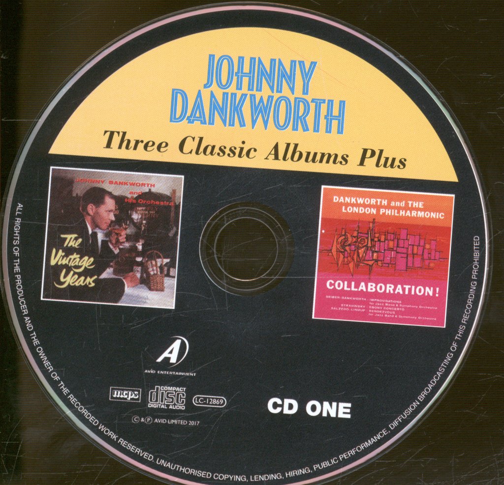 Johnny Dankworth - THREE CLASSIC ALBUMS PLUS - Double Cd