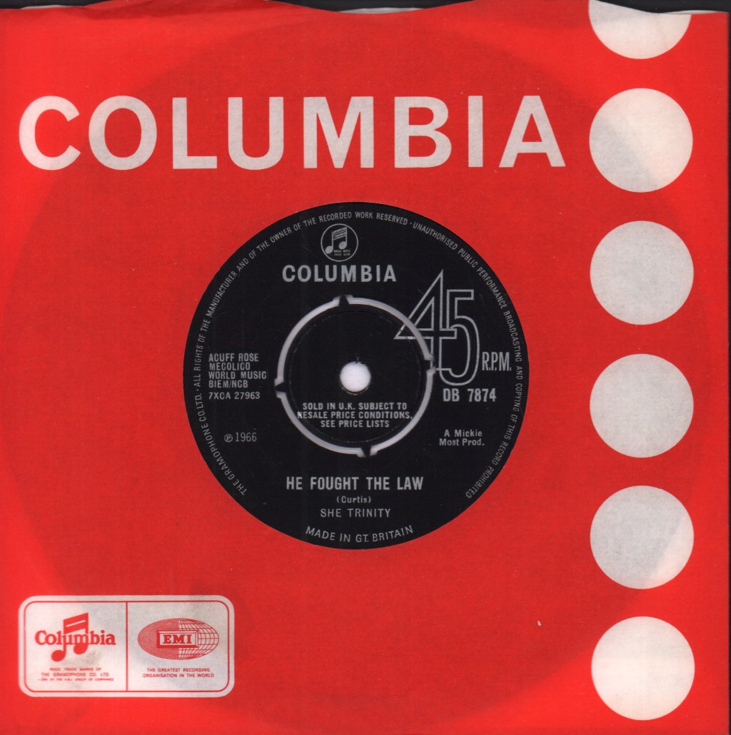 She Trinity - He Fought The Law - 7 Inch