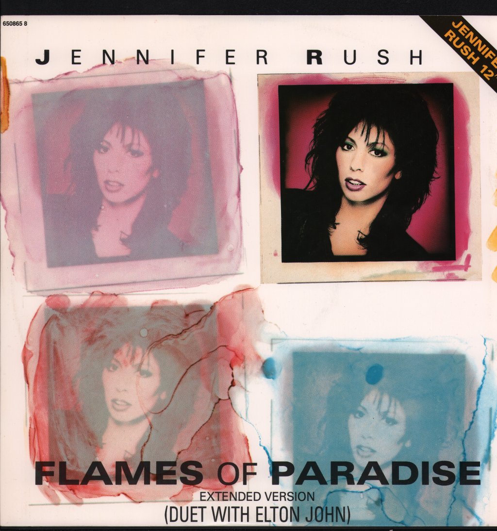 Jennifer Rush Duet With Elton John - Flames Of Paradise - 12 Inch