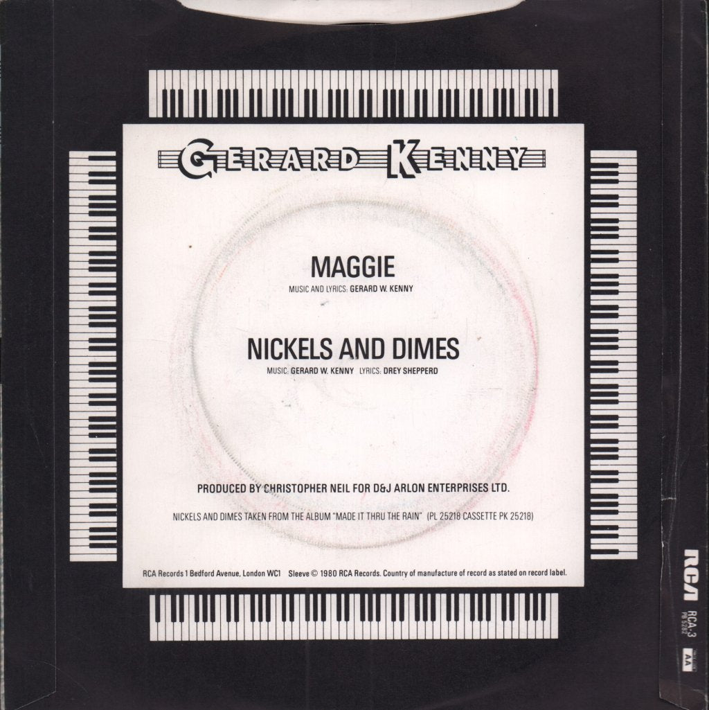 Gerard Kenny - Maggie - 7 Inch