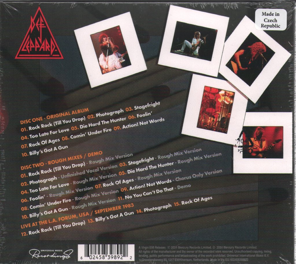Def Leppard - Pyromania - Double Cd