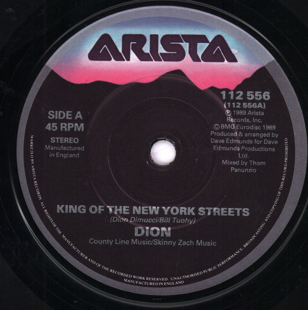 Dion - King Of The New York Streets - 7 Inch