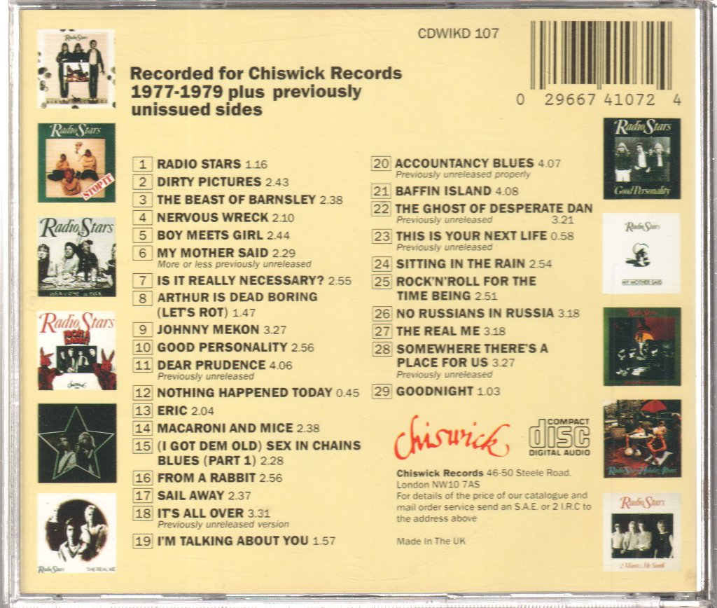 Radio Stars - Somewhere There's A Place For Us - Cd