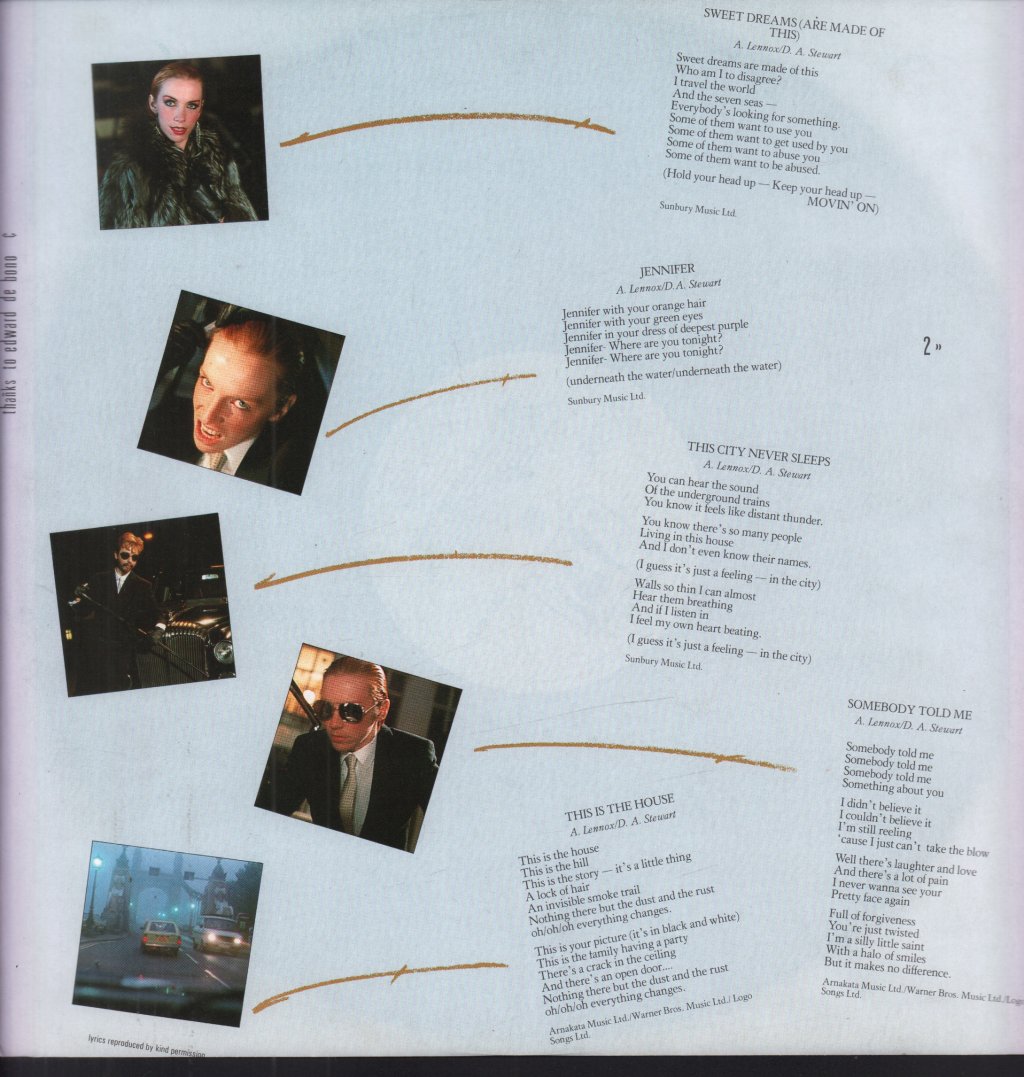 Eurythmics - Sweet Dreams - Lp