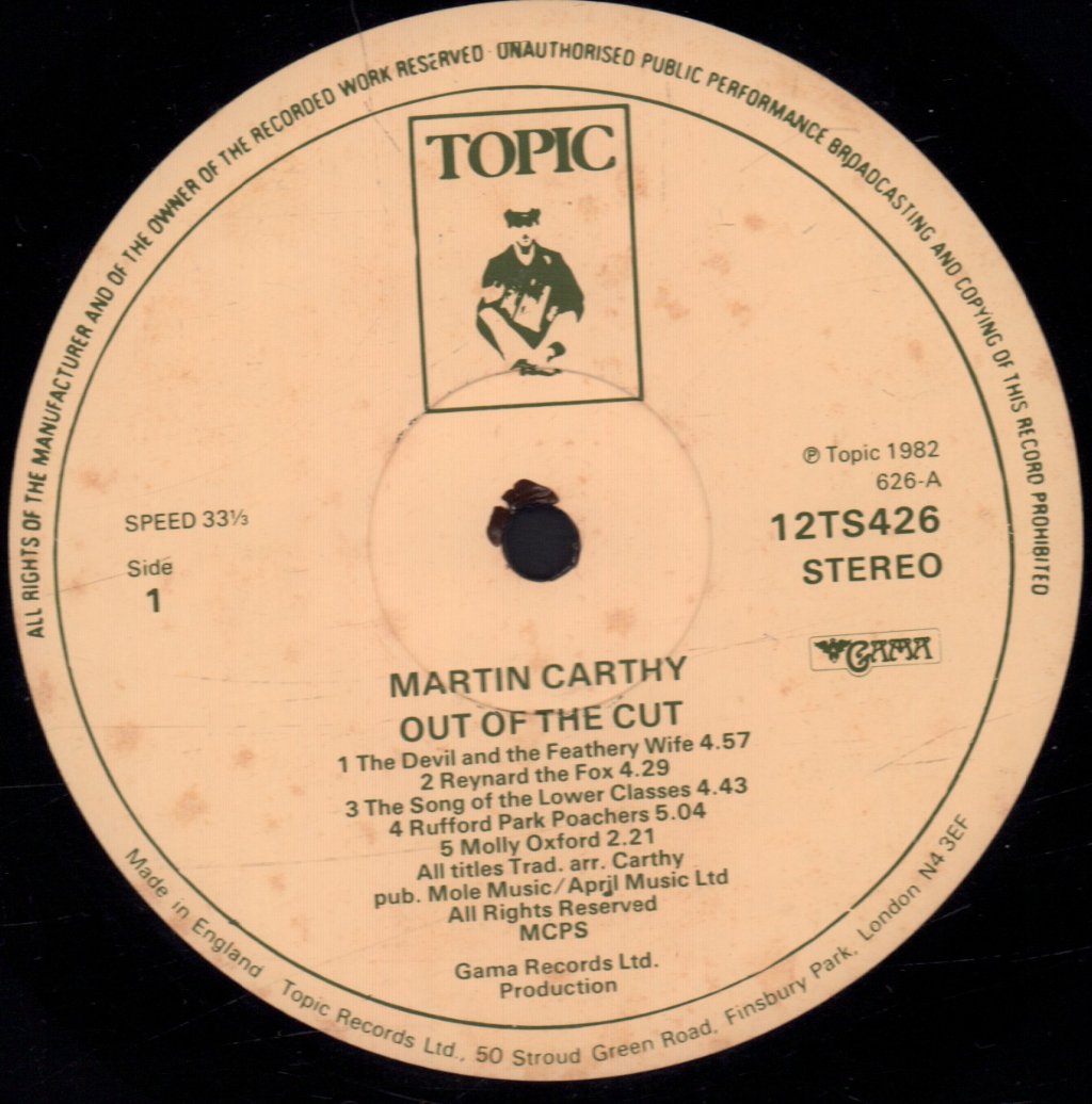 Martin Carthy - Out Of The Cut - Lp