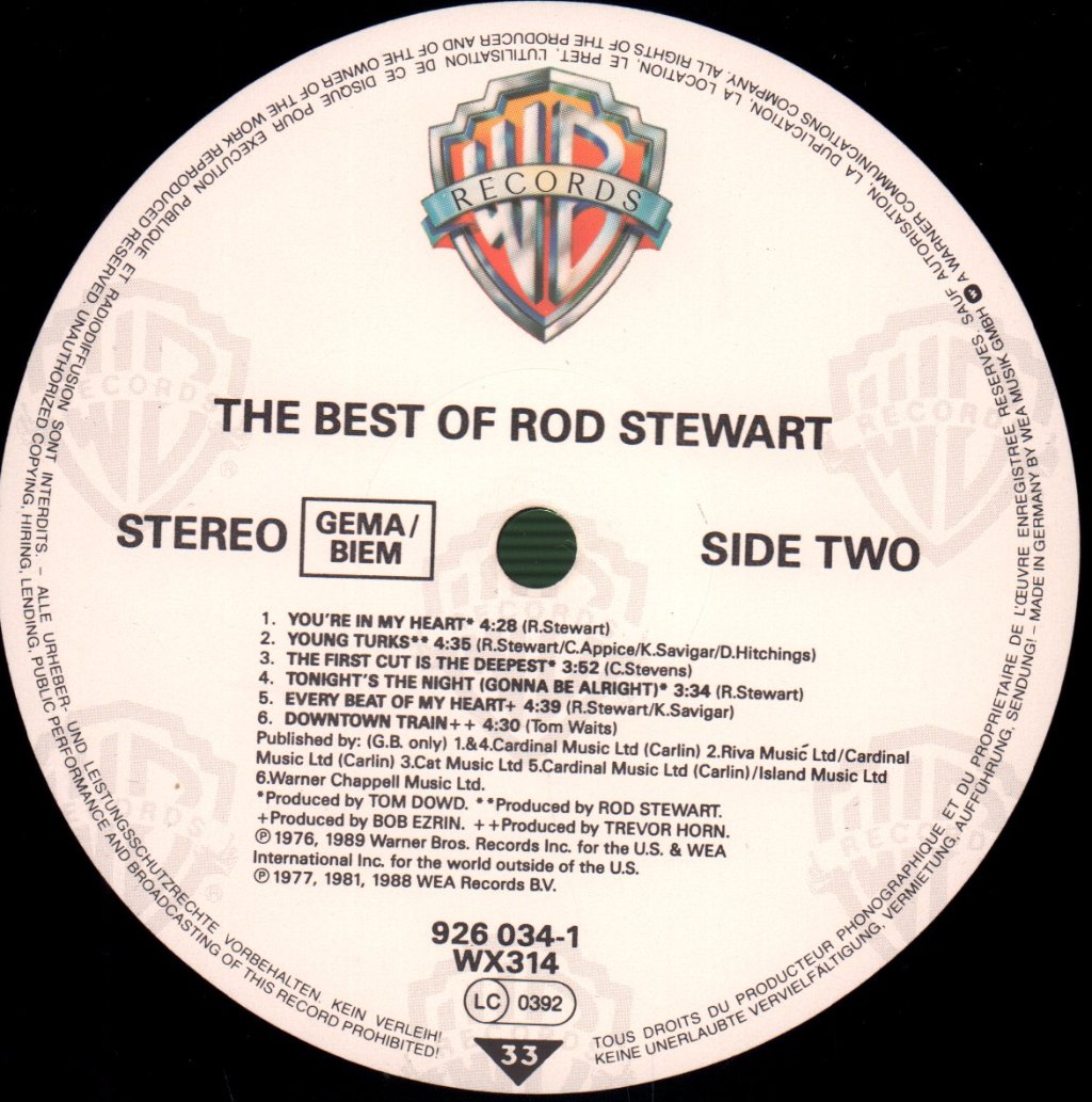 Rod Stewart - Best Of Rod Stewart - Lp