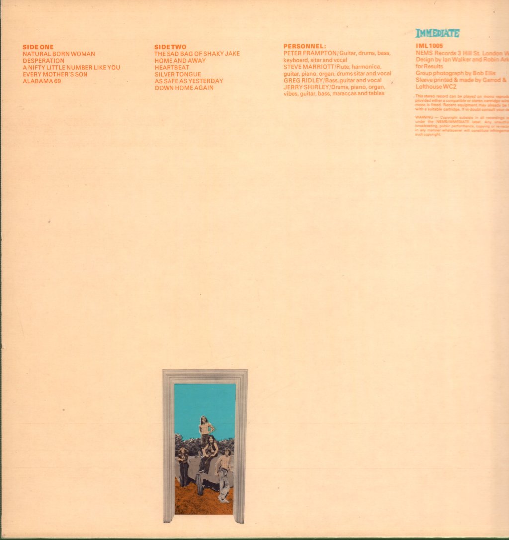 Humble Pie - Back Home Again - Lp