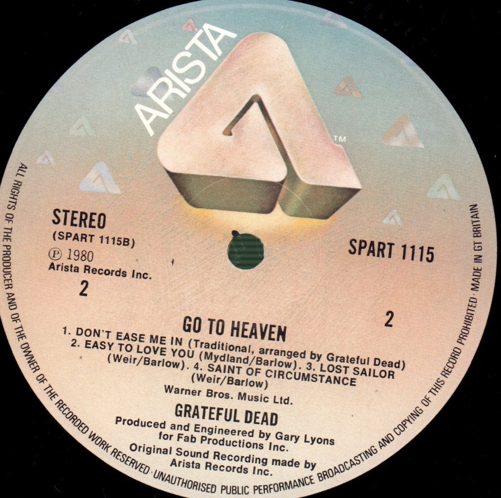 Grateful Dead - Go To Heaven - Lp