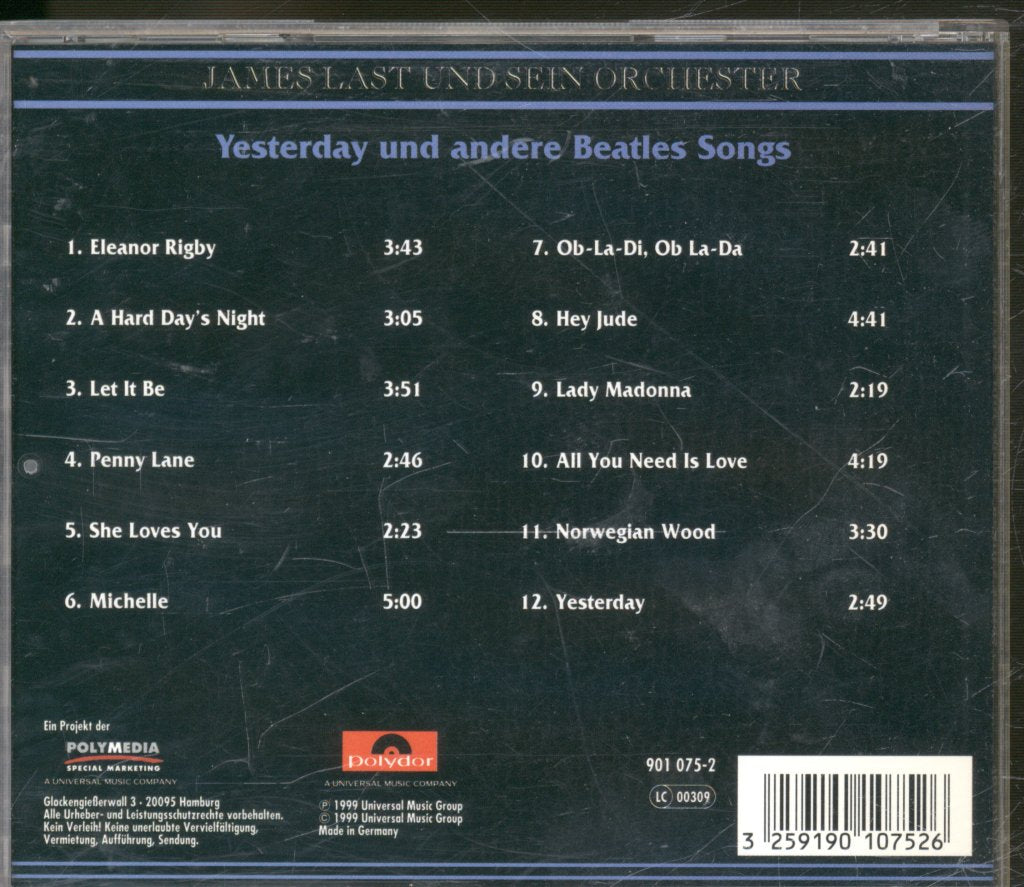 James Last - Yesterday Und Andere Beatles Songs - Cd