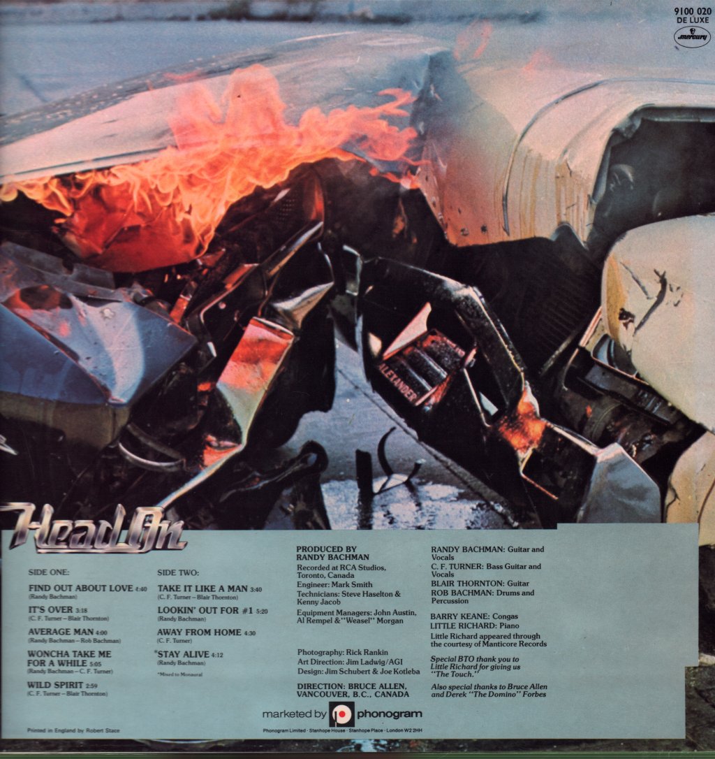 Bachman-Turner Overdrive - Head On - Lp