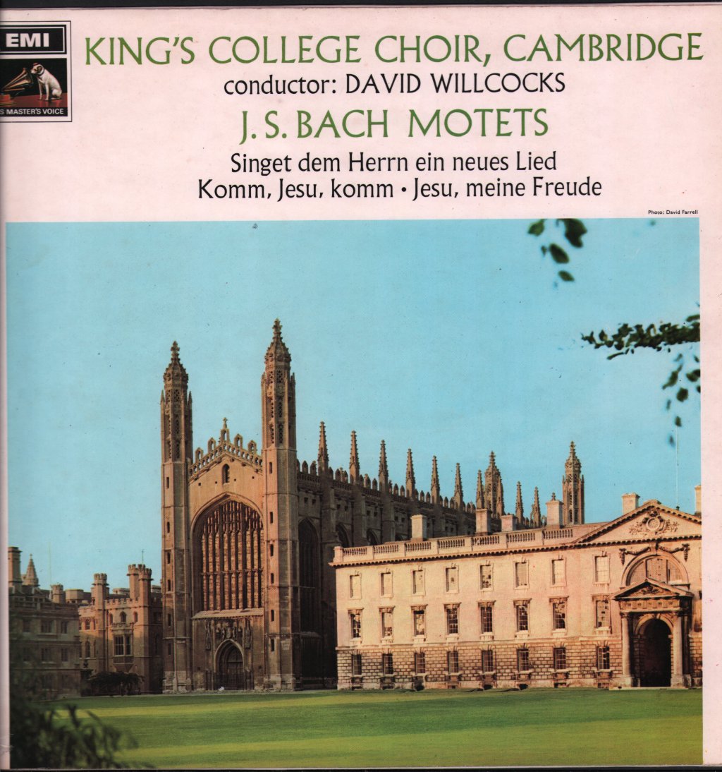 David Willcocks / King's College Choir, Cambridge - J.S. Bach - Motets - Lp