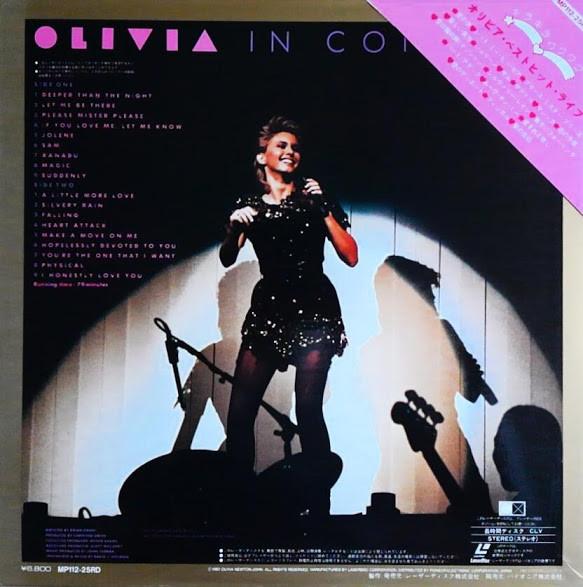 Olivia Newton-John - Live In Concert - Laser Disc