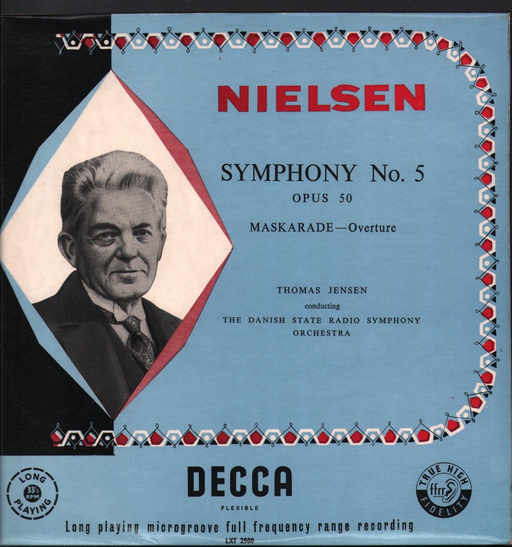 Thomas Jensen / Danish State Radio Symphony Orchestra - Nielsen Symphony No. 5 / Maskarade Overture - Lp