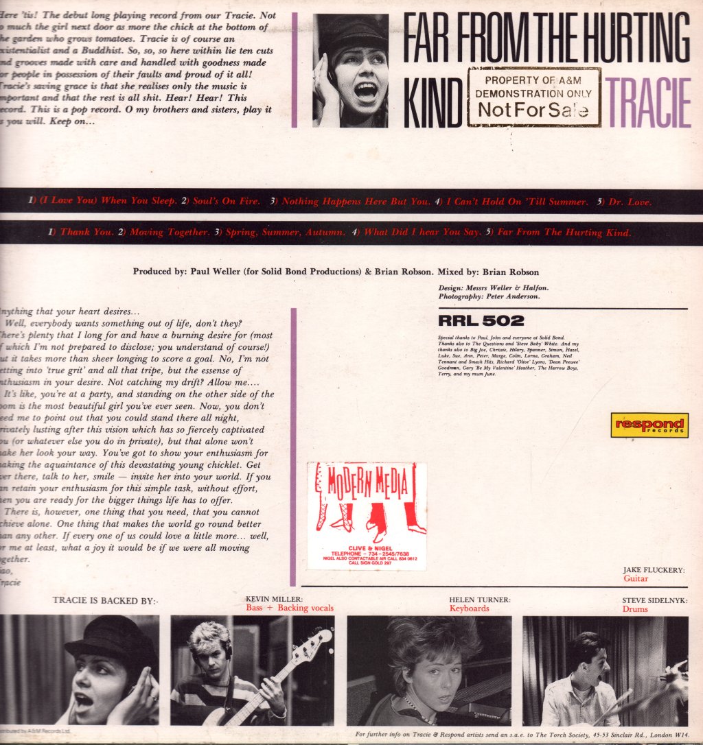 Tracie Young - Far From The Hurting Kind - Lp