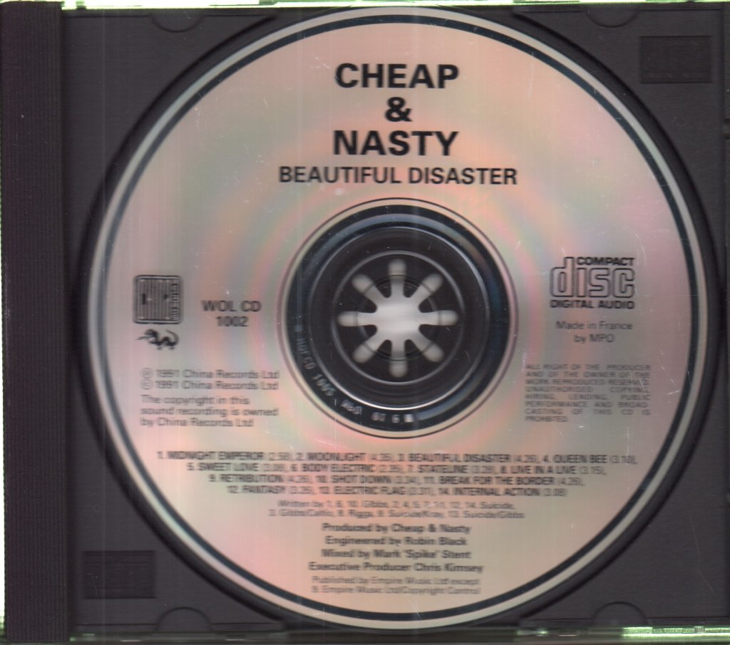 Cheap And Nasty - Beautiful Disaster - Cd