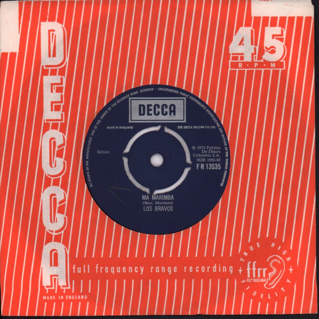Los Bravos - Ma Marimba - 7 Inch