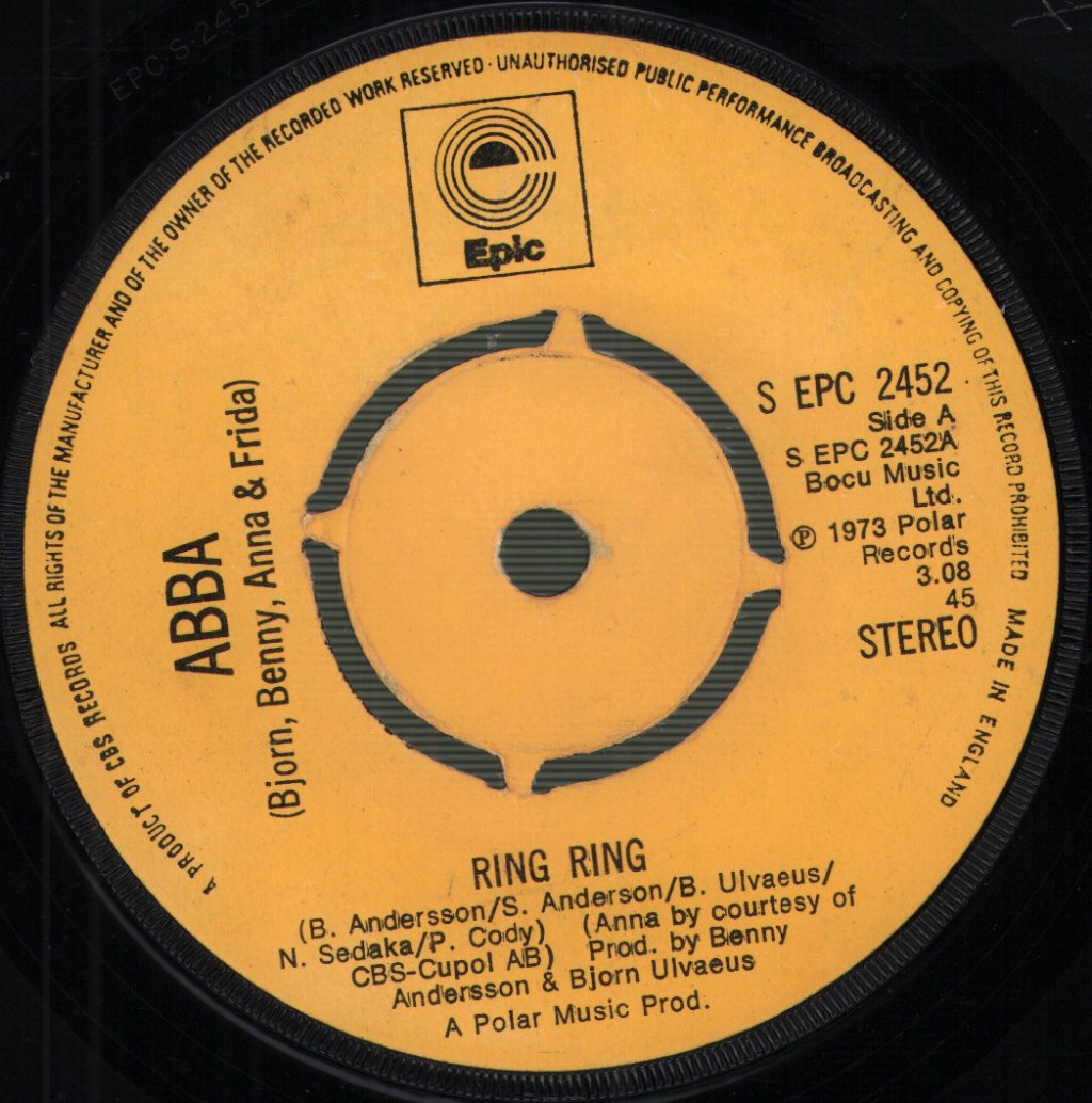 ABBA - Ring Ring - 7 Inch