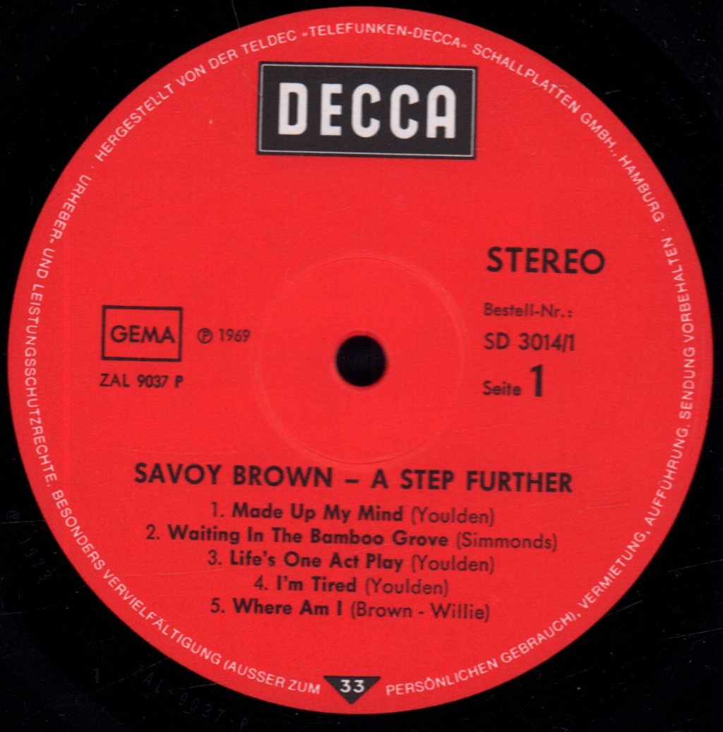 Savoy Brown - A Step Further / Blue Matter - Double Lp