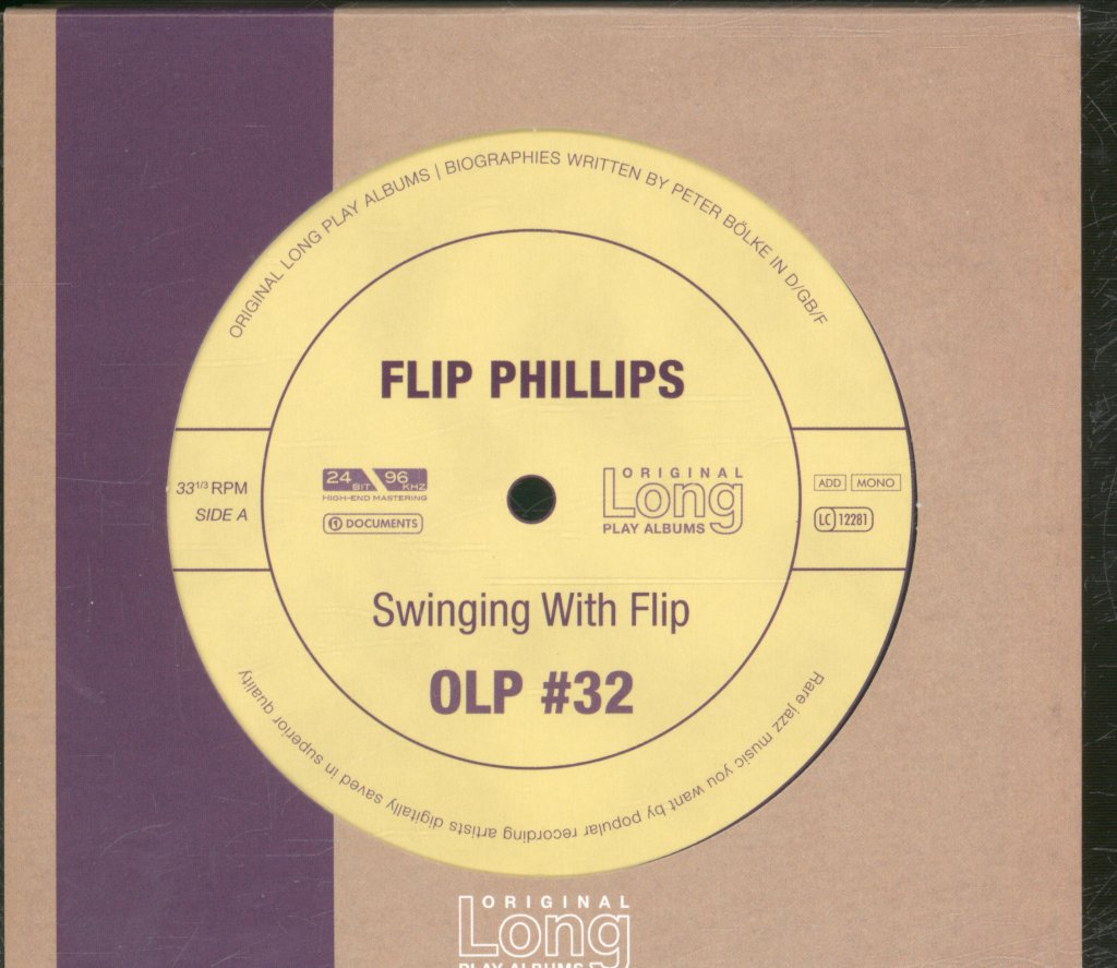 Flip Phillips And His Orchestra - Swinging With Flip - Cd