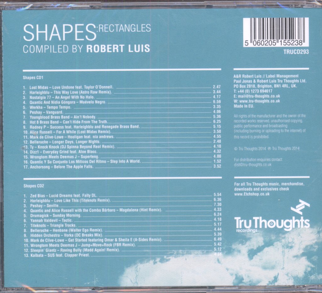 Various Artists - Shapes:Rectangles Compiled By Robert Luis - Double Cd