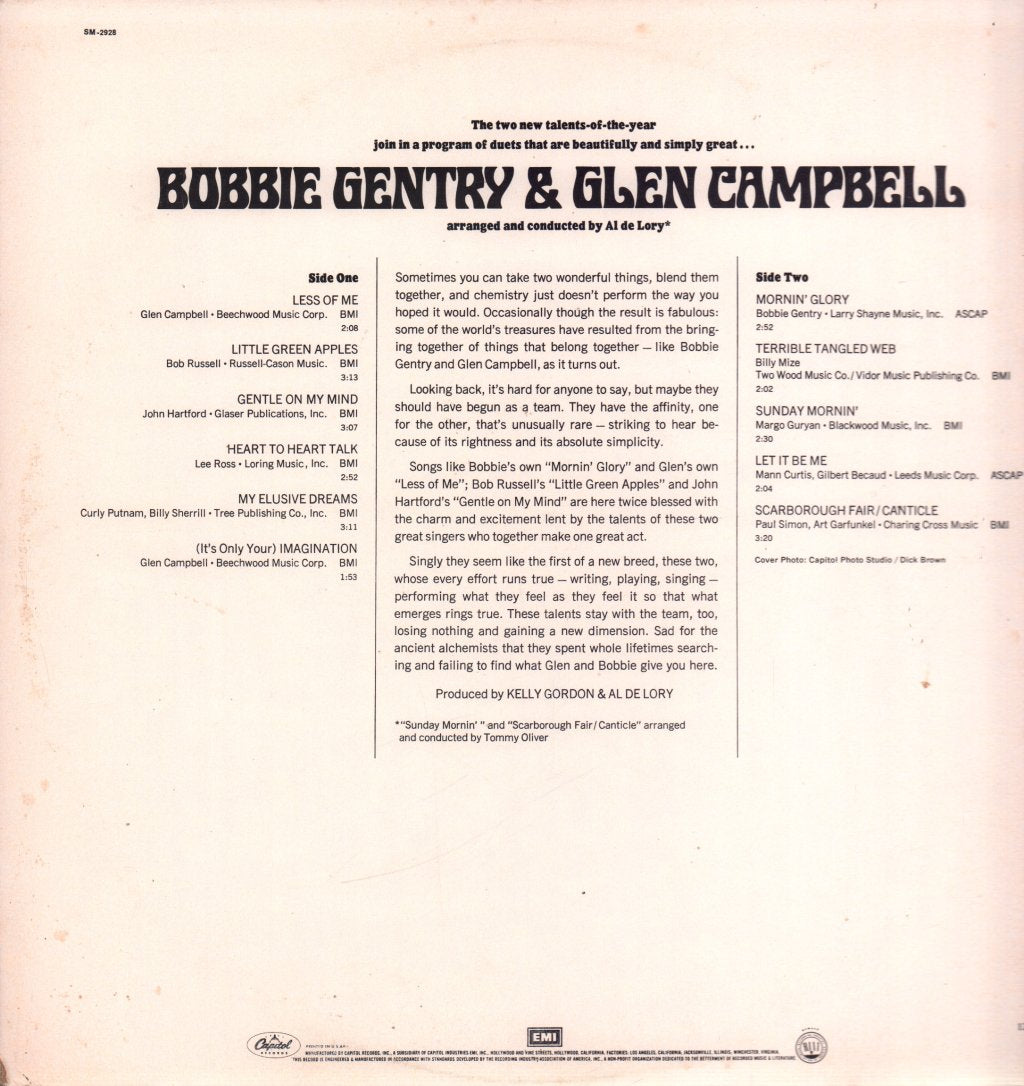 Bobbie Gentry And Glen Campbell - Bobbie Gentry And Glen Campbell - Lp