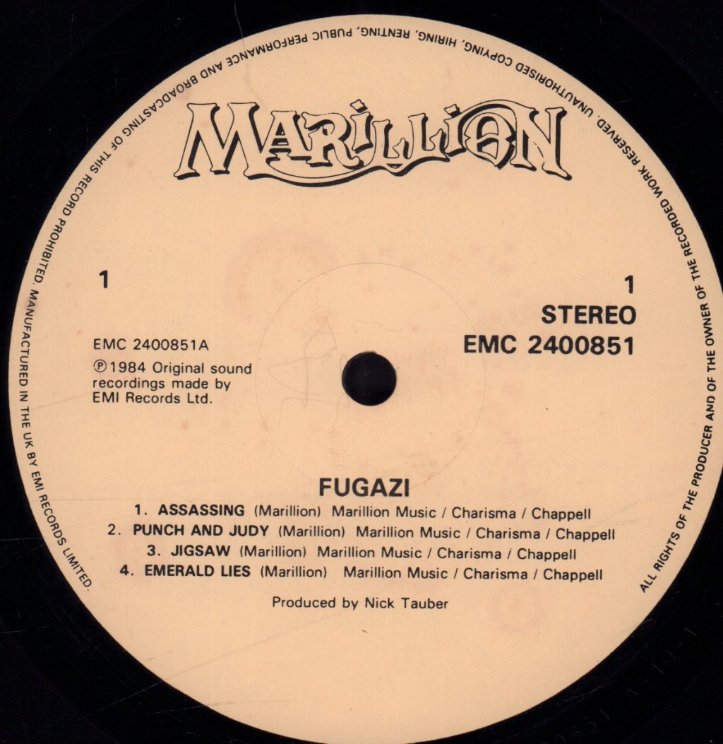 Marillion - Fugazi - Lp
