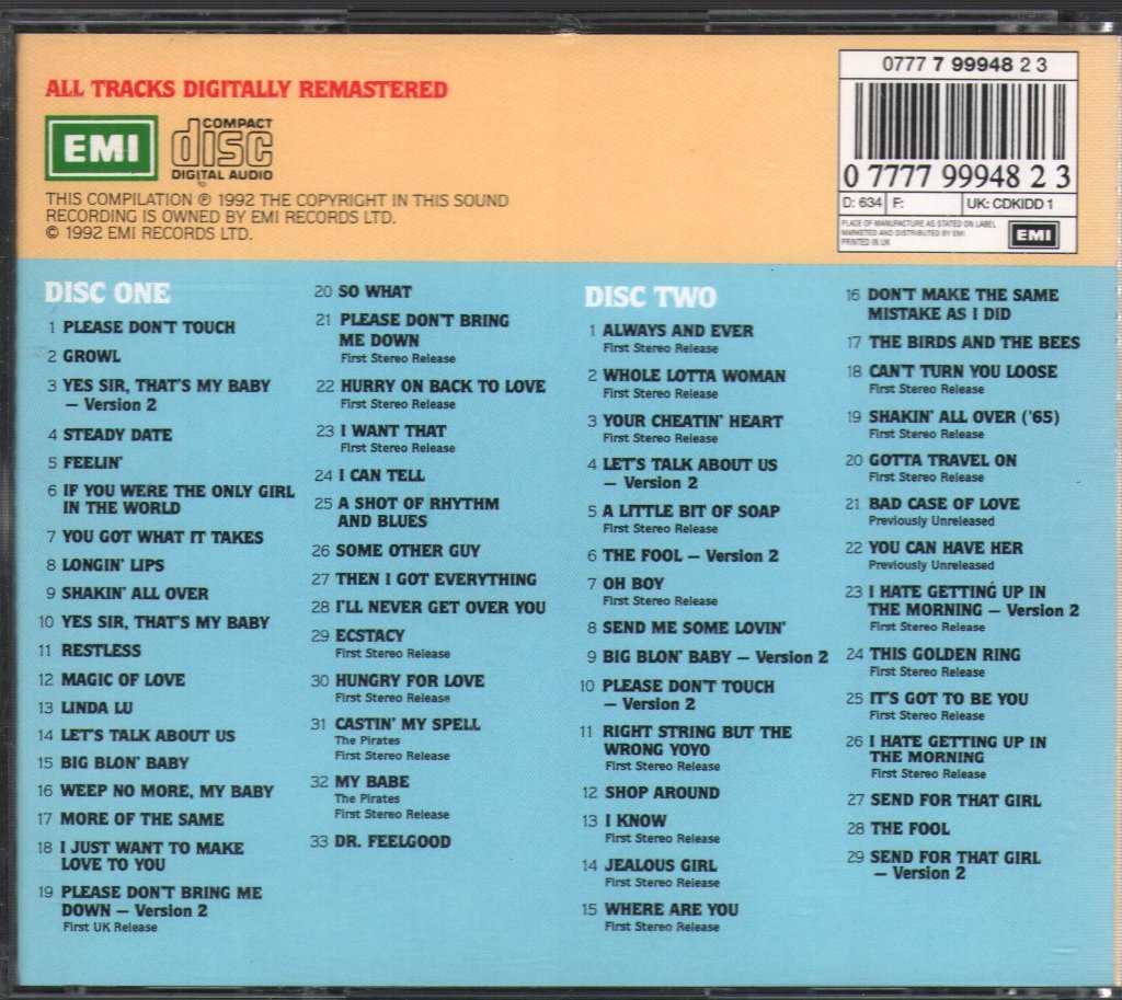 Johnny Kidd & The Pirates - Complete Johnny Kidd & The Pirates - Cd Set