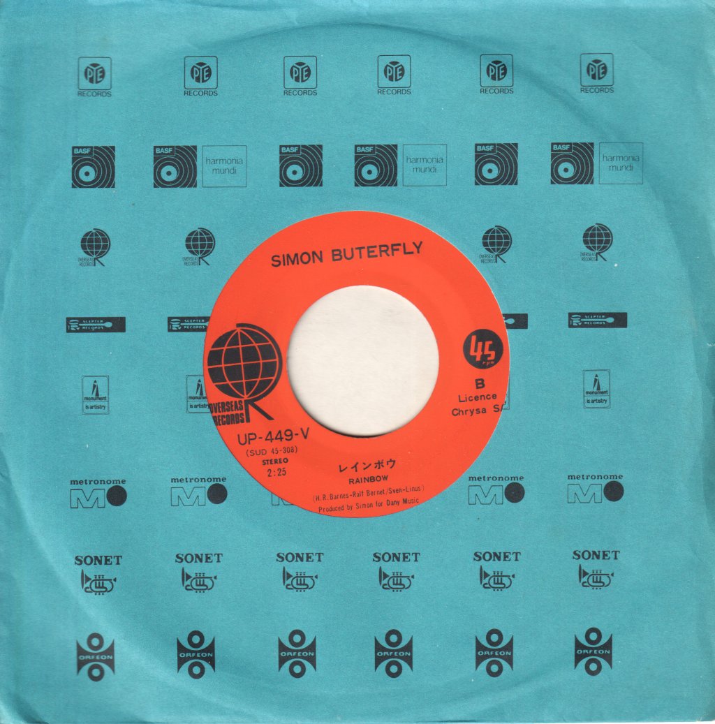 Simon Butterfly - Rain, Rain, Rain - 7 Inch