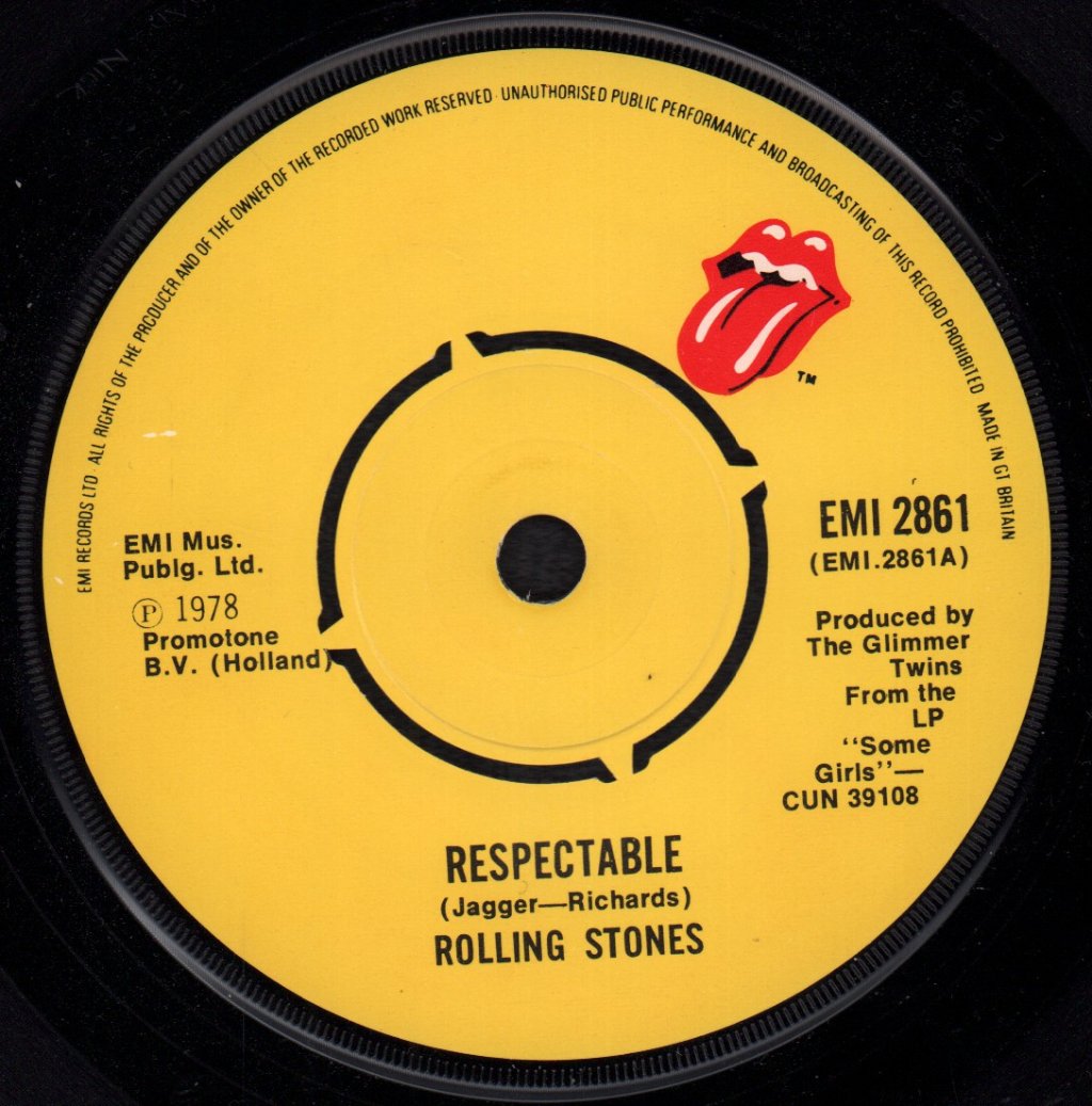 Rolling Stones - Respectable - 7 Inch