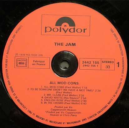Jam - All Mod Cons - Lp