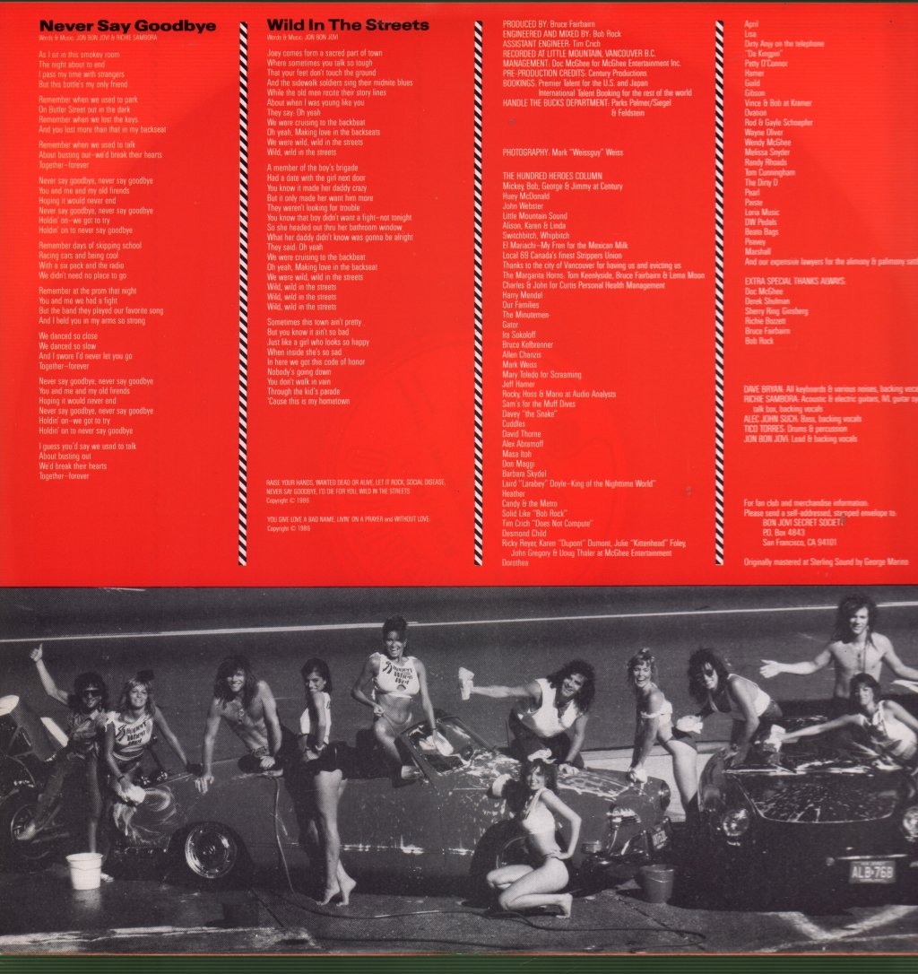 Bon Jovi - Slippery When Wet - Lp