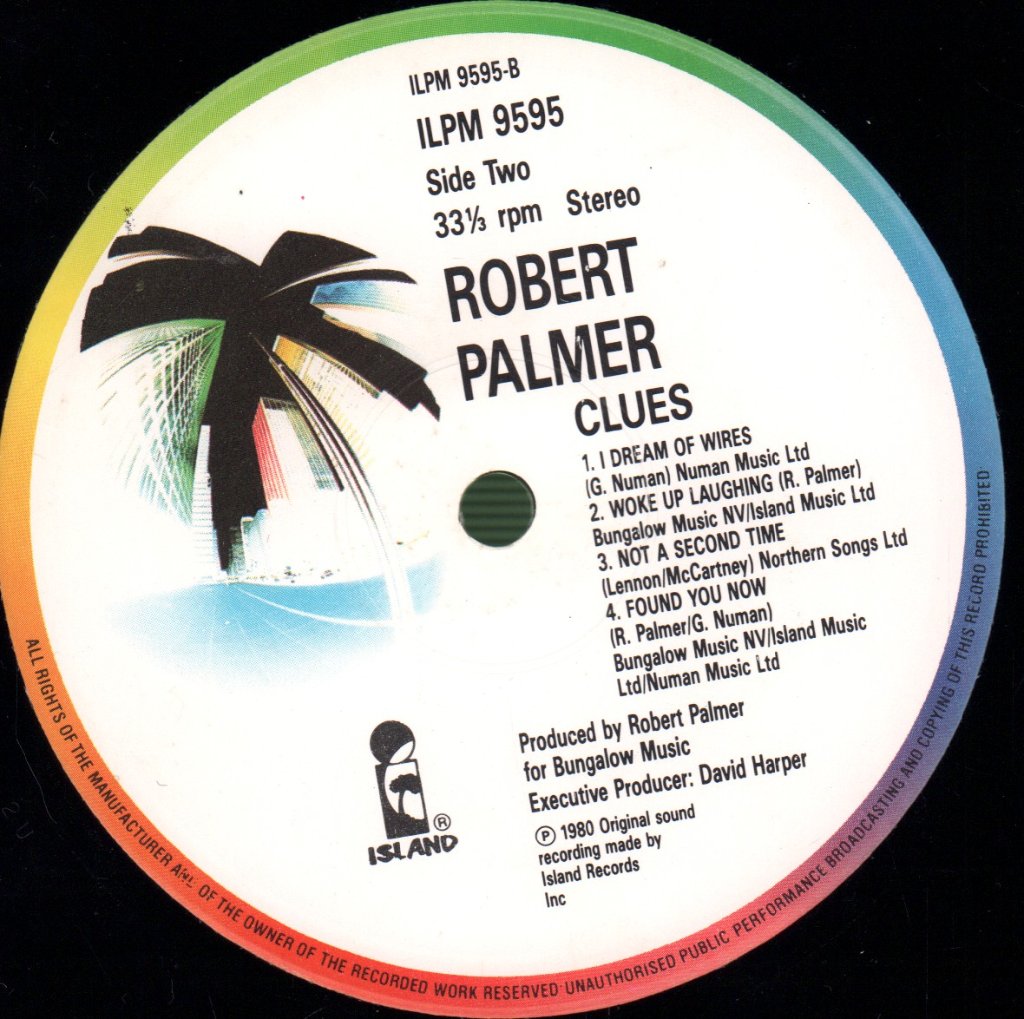 Robert Palmer - Clues - Lp