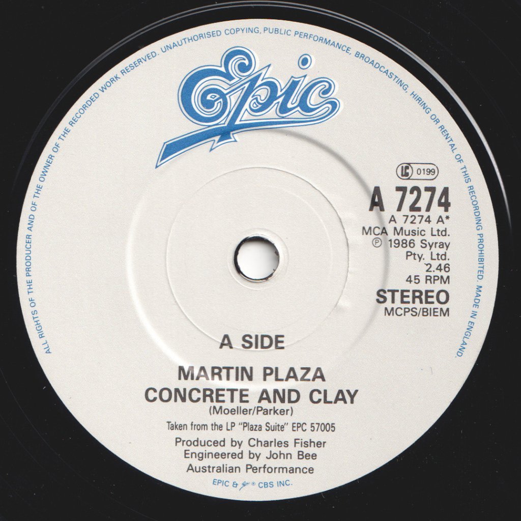 Martin Plaza - Concrete And Clay - 7 Inch