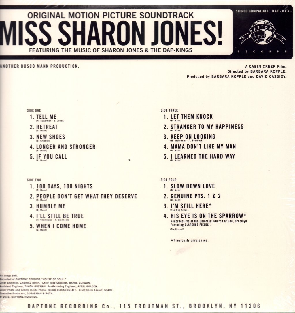 Sharon Jones And The Dap Kings - Miss Sharon Jones! (Original Motion Picture Soundtrack) - Double Lp