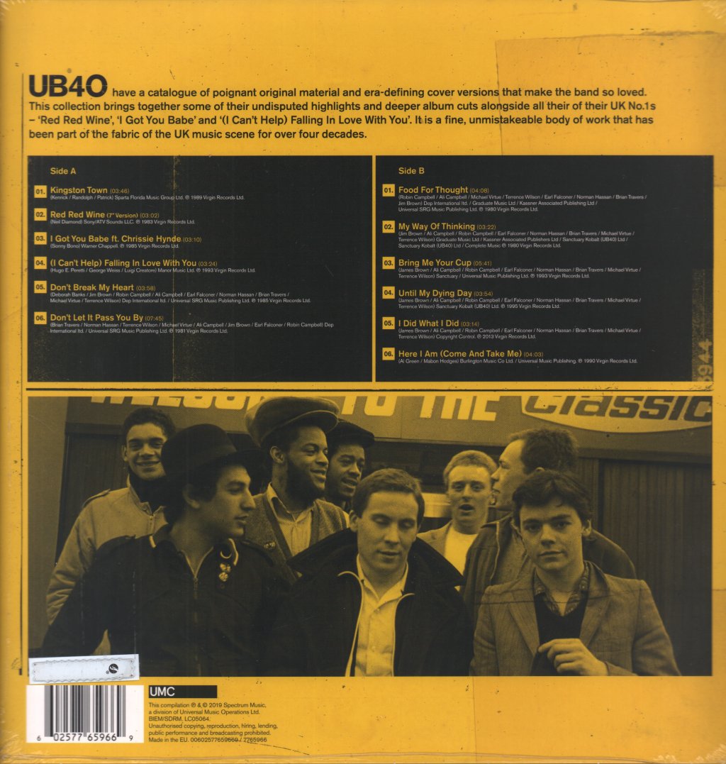 UB40 - Red Red Wine The Collection - Lp