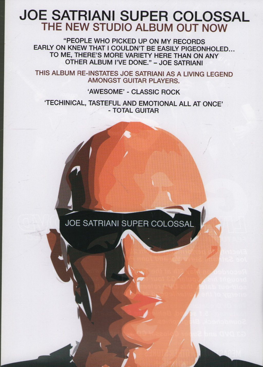 Joe Satriani/G3 - Super Colossal/Live In Tokyo - Flyer