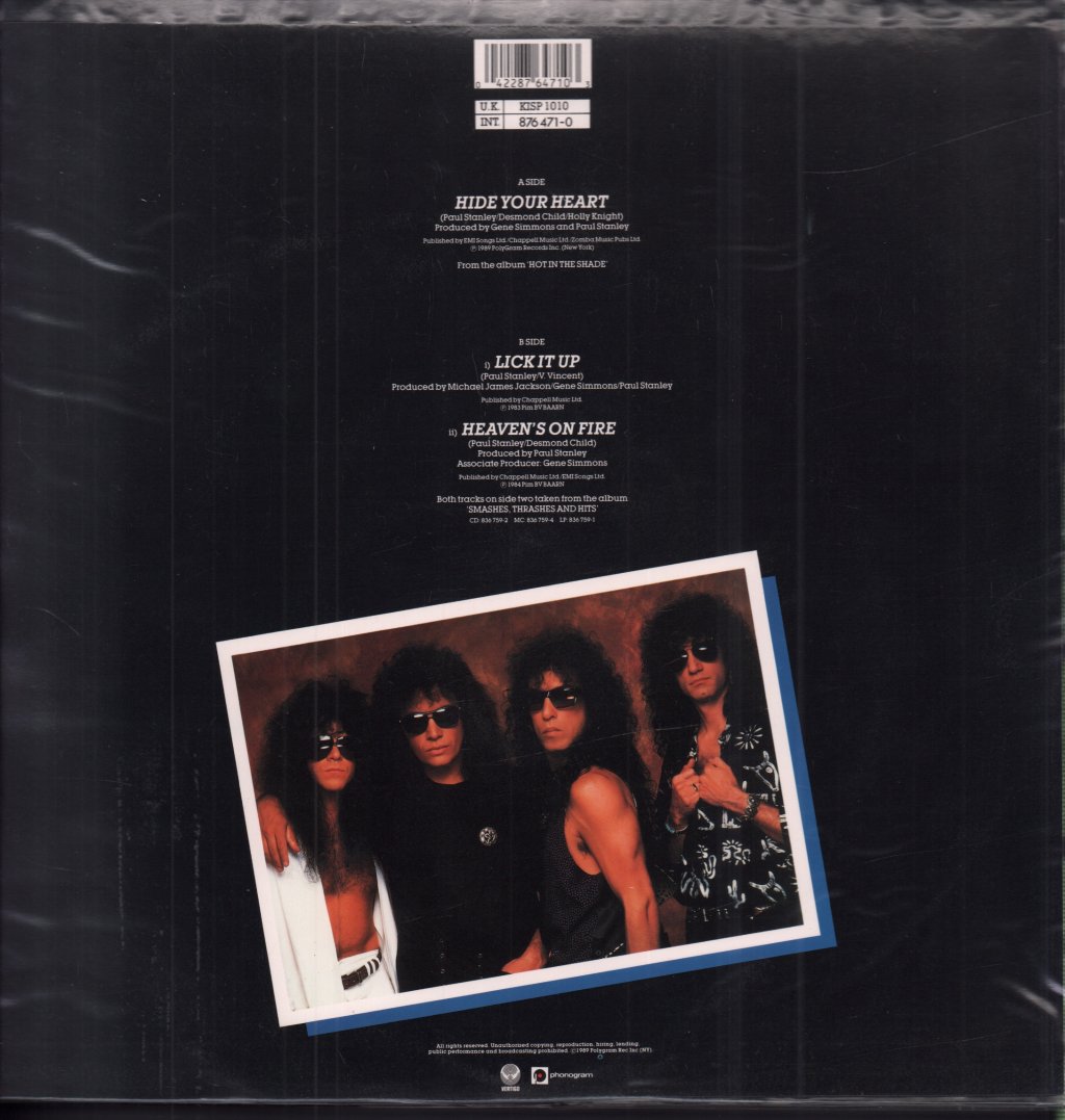 Kiss - Hide Your Heart - 10 Inch