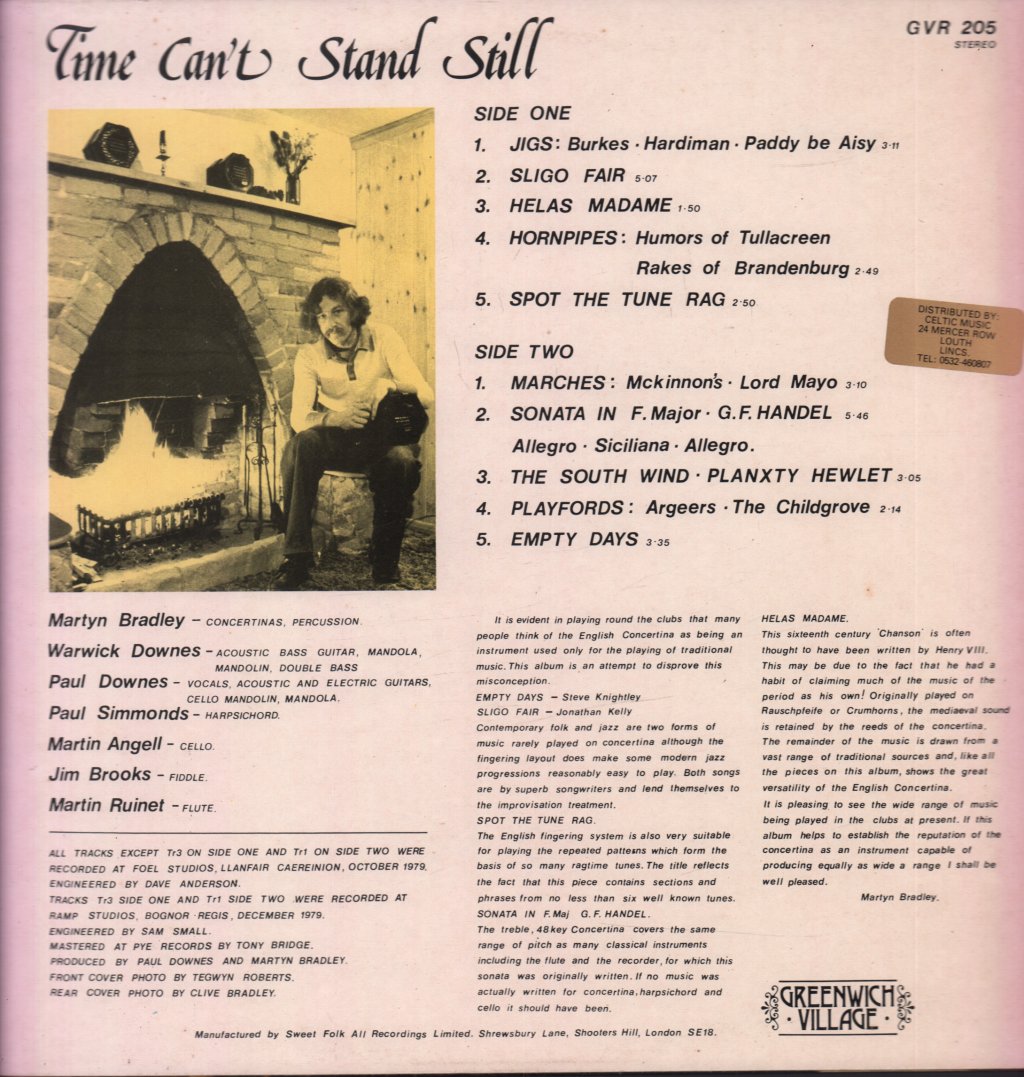 Martyn Bradley - Time Can't Stand Still - Lp
