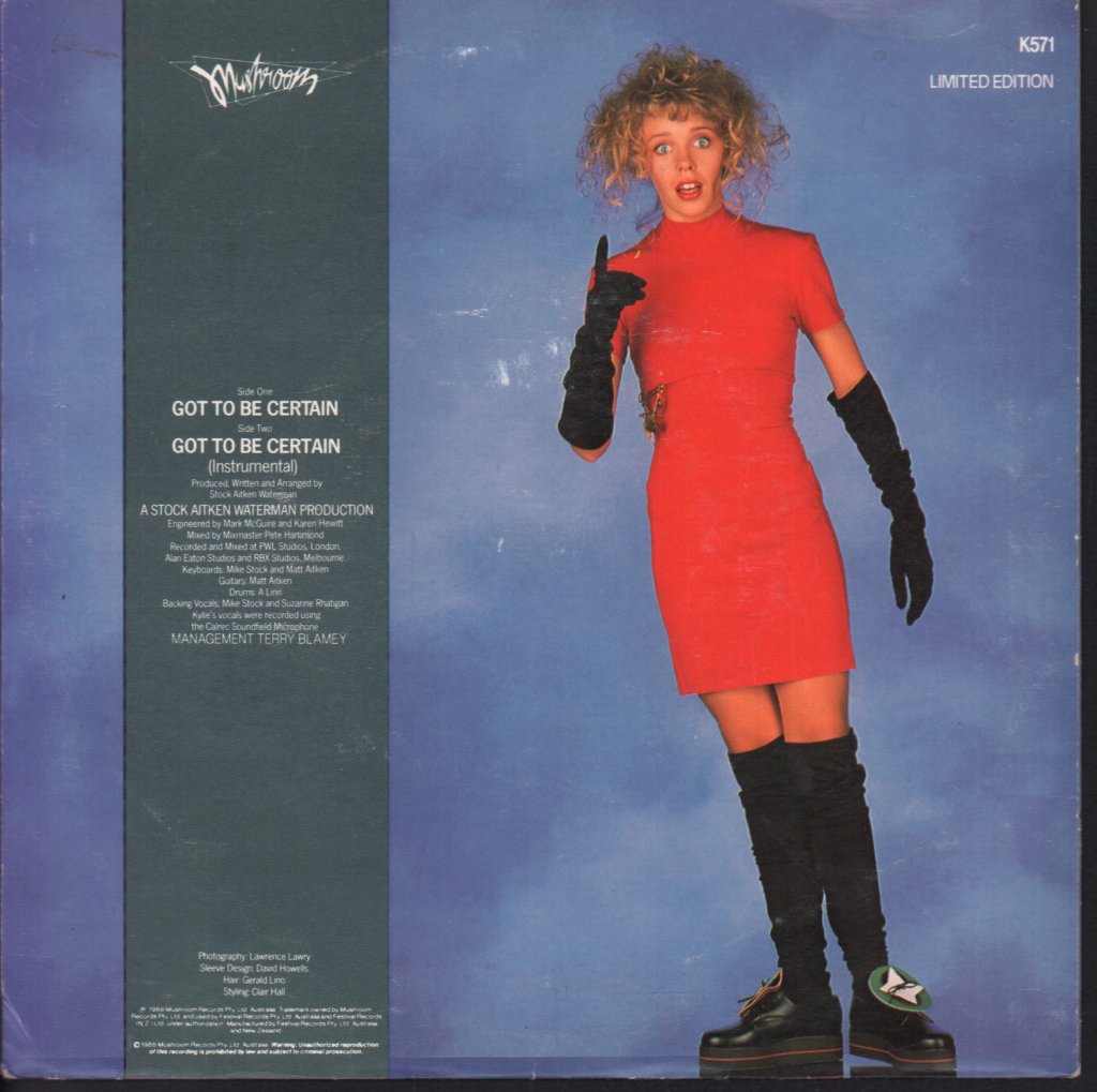 Kylie Minogue - Got To Be Certain - 7 Inch