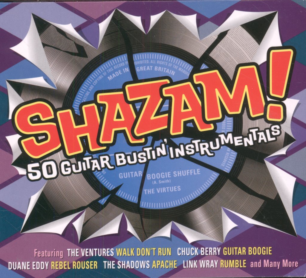 Various Artists - Shazam! 50 Guitar Bustin' Instrumentals - Double Cd