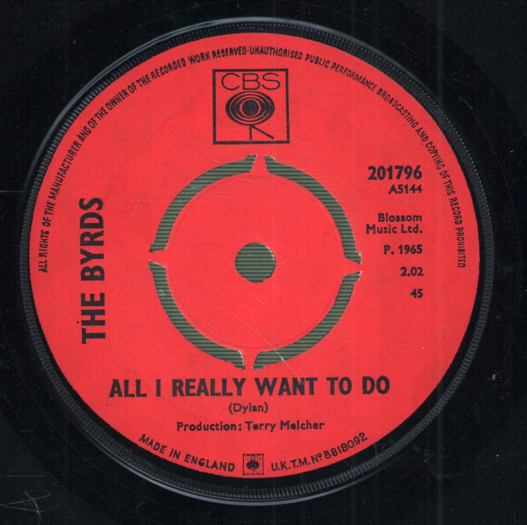Byrds - All I Really Want To Do - 7 Inch