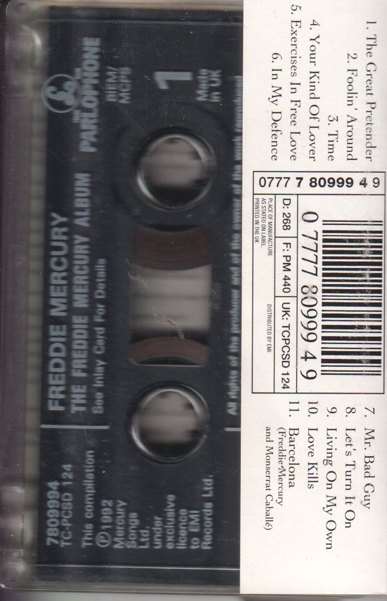 Freddie Mercury - Album - Cassette