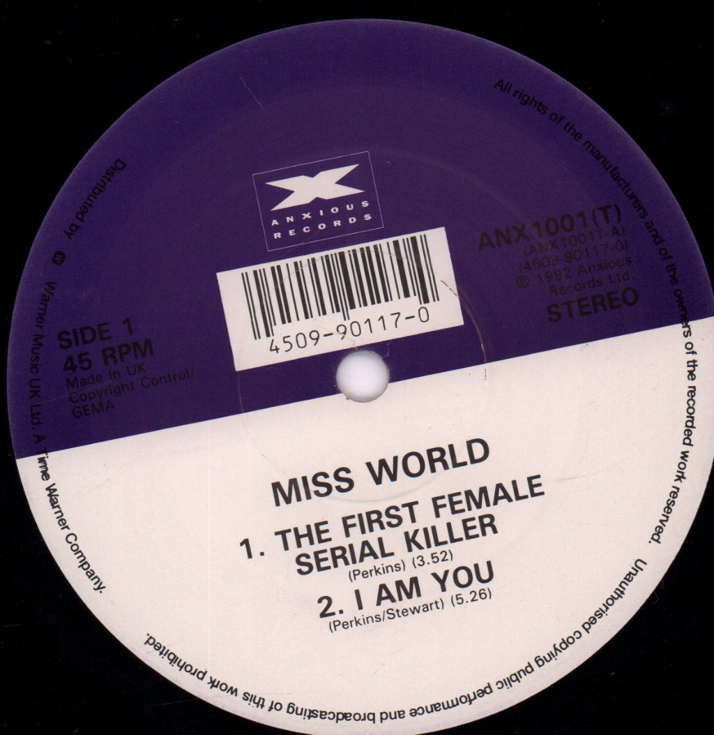 Miss World - First Female Serial Killer - 12 Inch